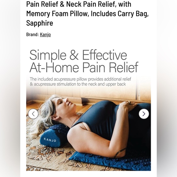 KANJO MEMORY FOAM ACUPRESSURE MAT PILLOW SET Back/Neck Relief, IN BAG
#1015243 - Picture 5 of 16